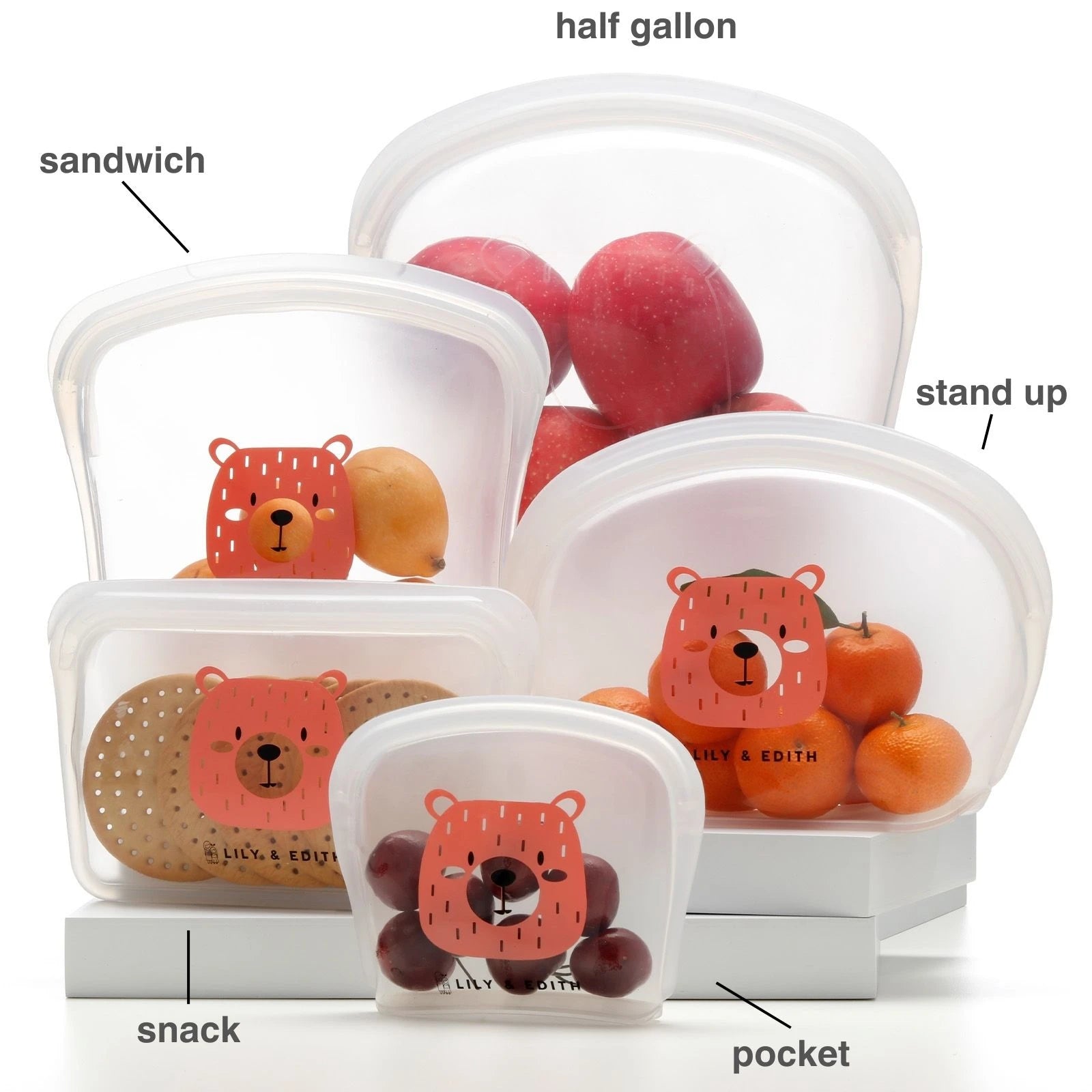 reusable sandwich bags silicone