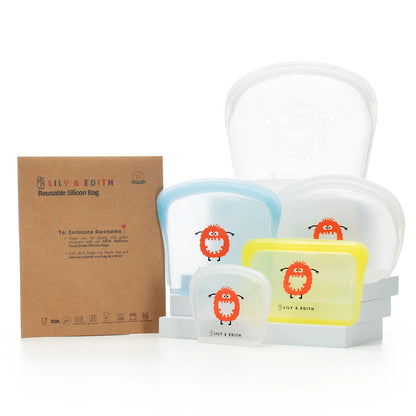 reusable silicone food storage bags